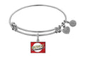 Brass With White Finish  Bazinga Charm For Angelica Collection Bangle