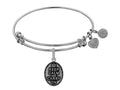 Brass With White Keep Calm Charm For Angelica Collection Bangle