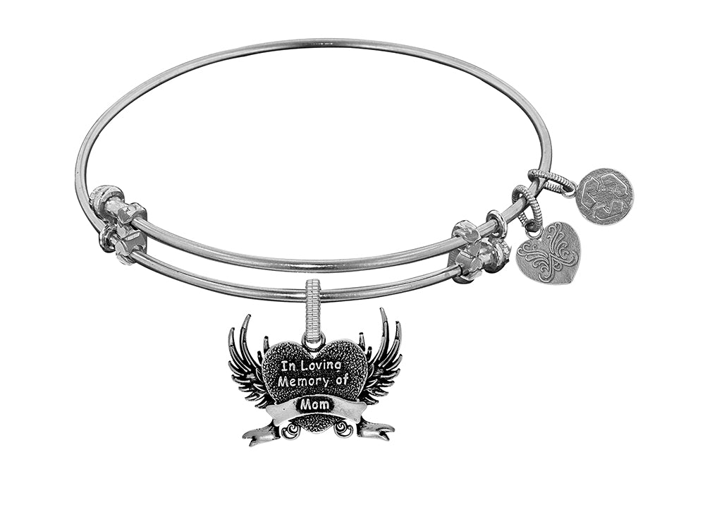 Brass With White Finish In Loving Memory Of Mom Ch Arm For Angelica Collection Bangle
