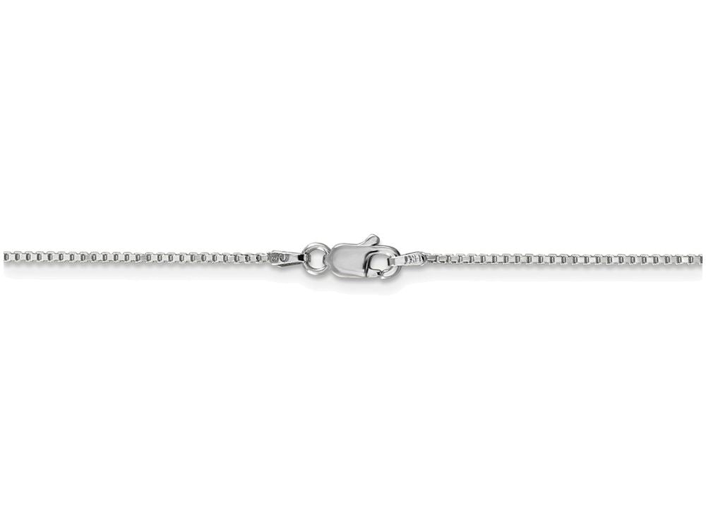 FJC Finejewelers 24 Inch 14k White Gold 1mm Box Chain Necklace