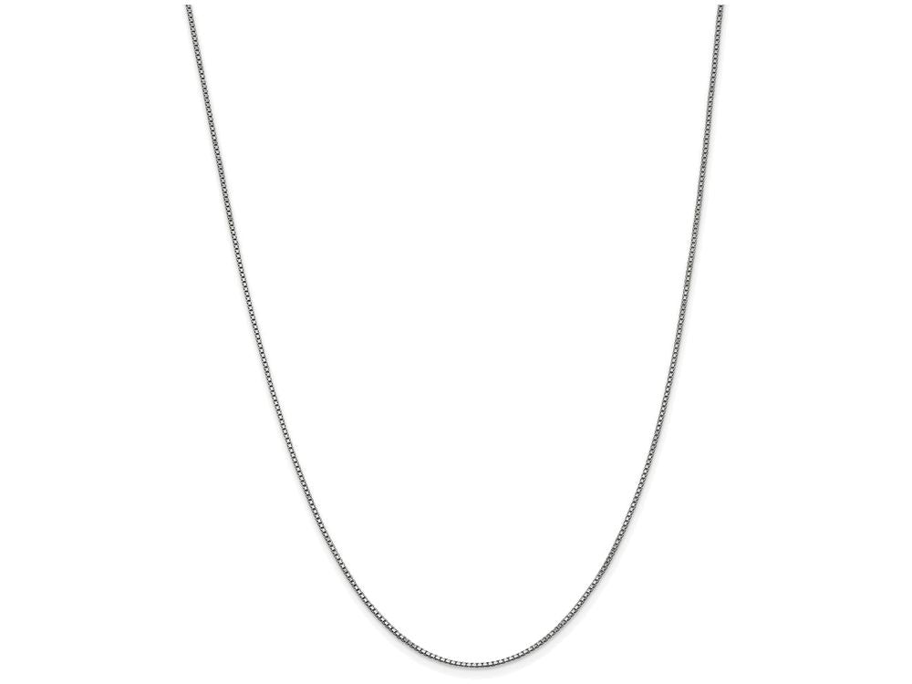 FJC Finejewelers 24 Inch 14k White Gold 1mm Box Chain Necklace