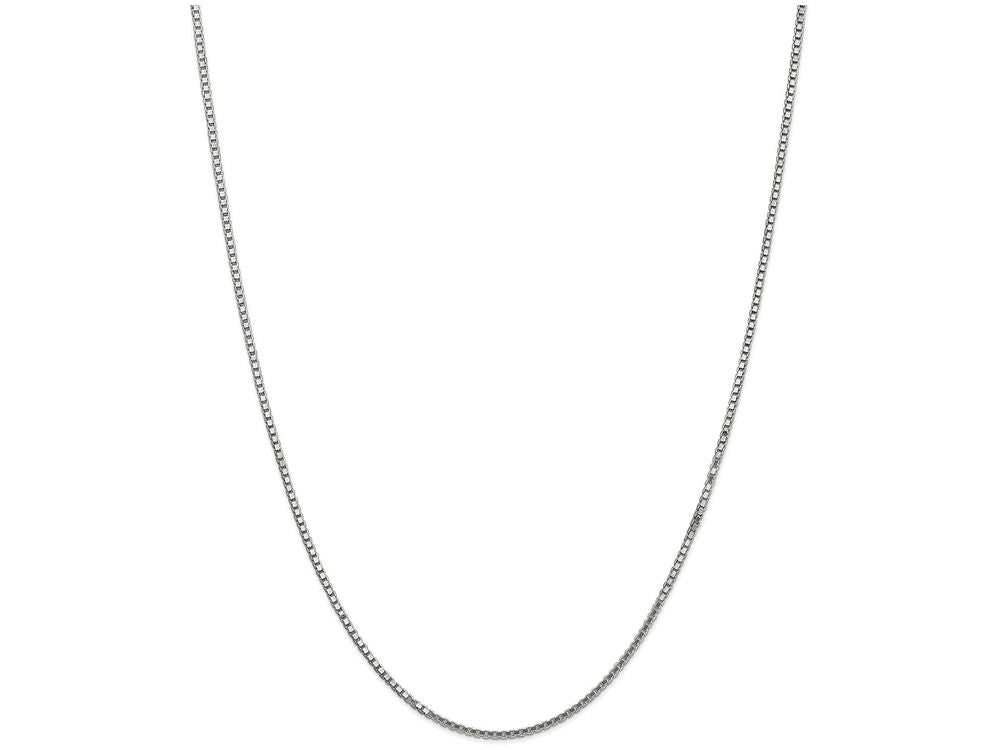 FJC Finejewelers 24 Inch 14k White Gold 1.35mm Box Chain Necklace