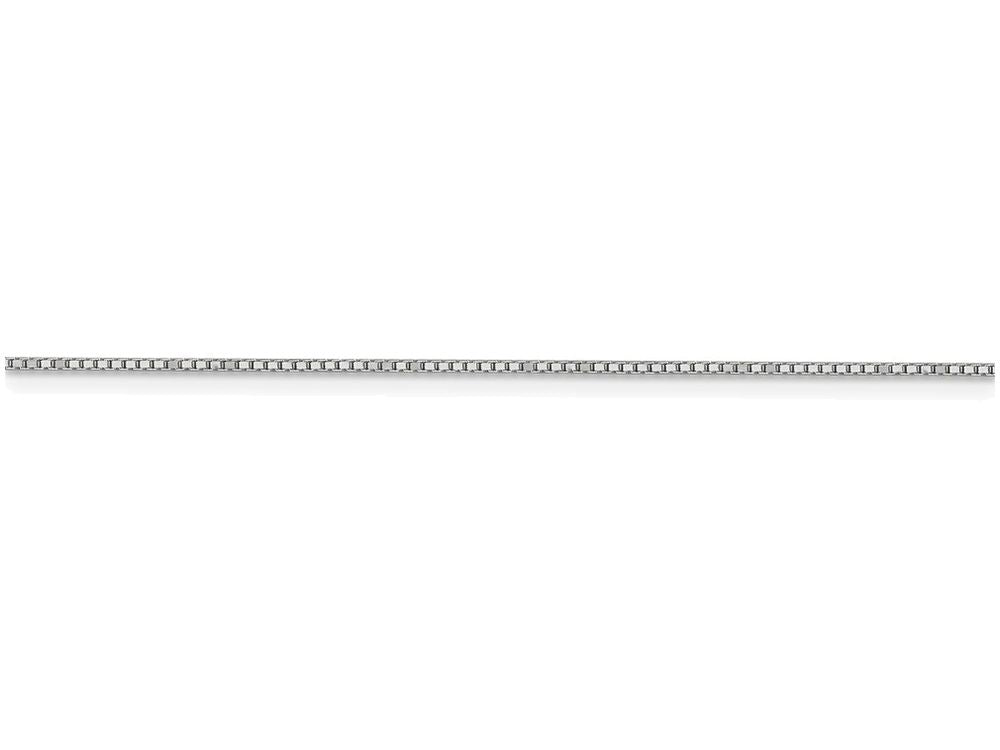 FJC Finejewelers 18 Inch 14k White Gold .90mm Box Chain Necklace