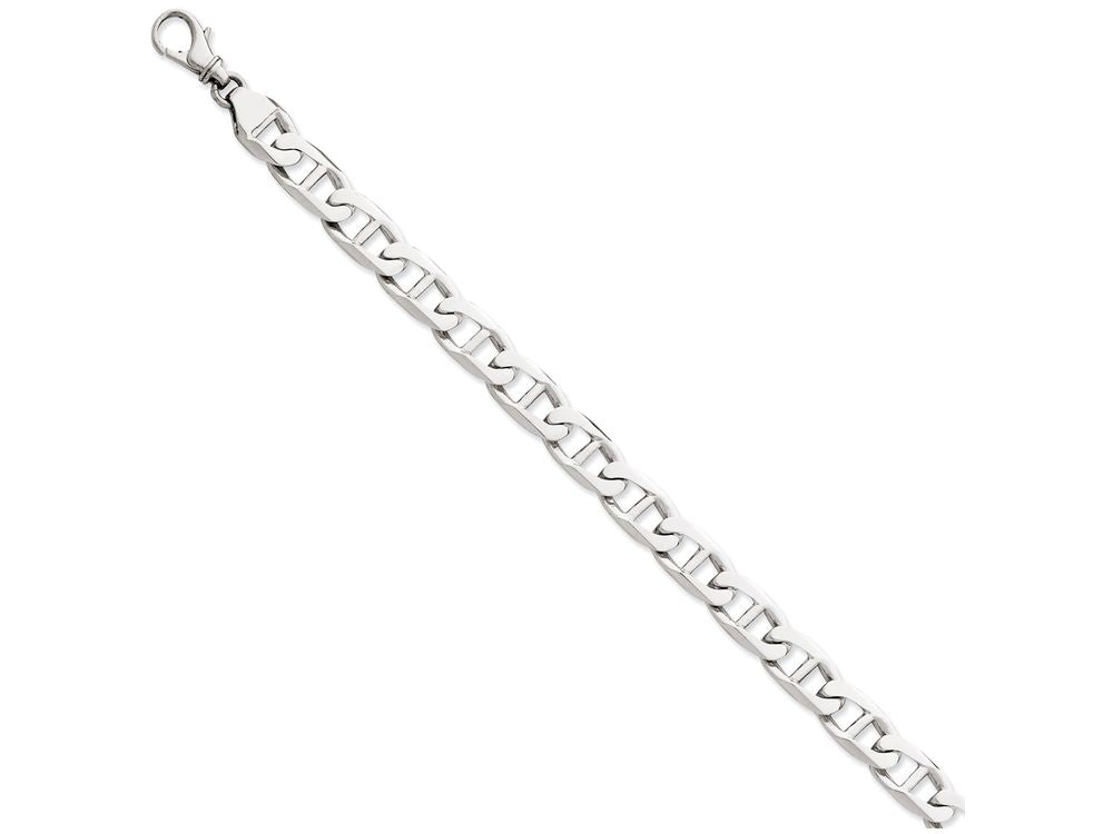 FJC Finejewelers 8 Inch 14k White Gold 9.0mm Anchor Link Chain Bracelet
