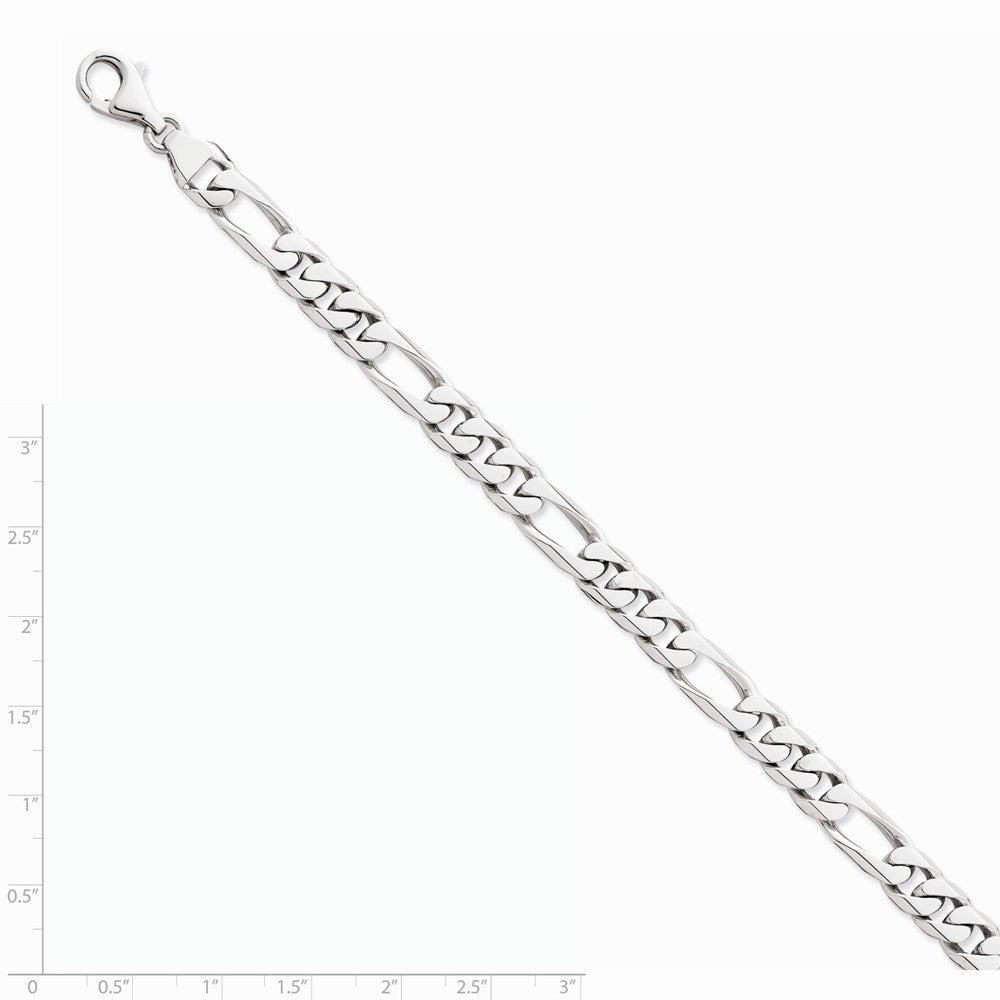 FJC Finejewelers 8 Inch 14k White Gold 8.0mm Figaro Link Chain Bracelet