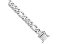 FJC Finejewelers 8 Inch 14k White Gold 11.0mm Figaro Link Chain Bracelet