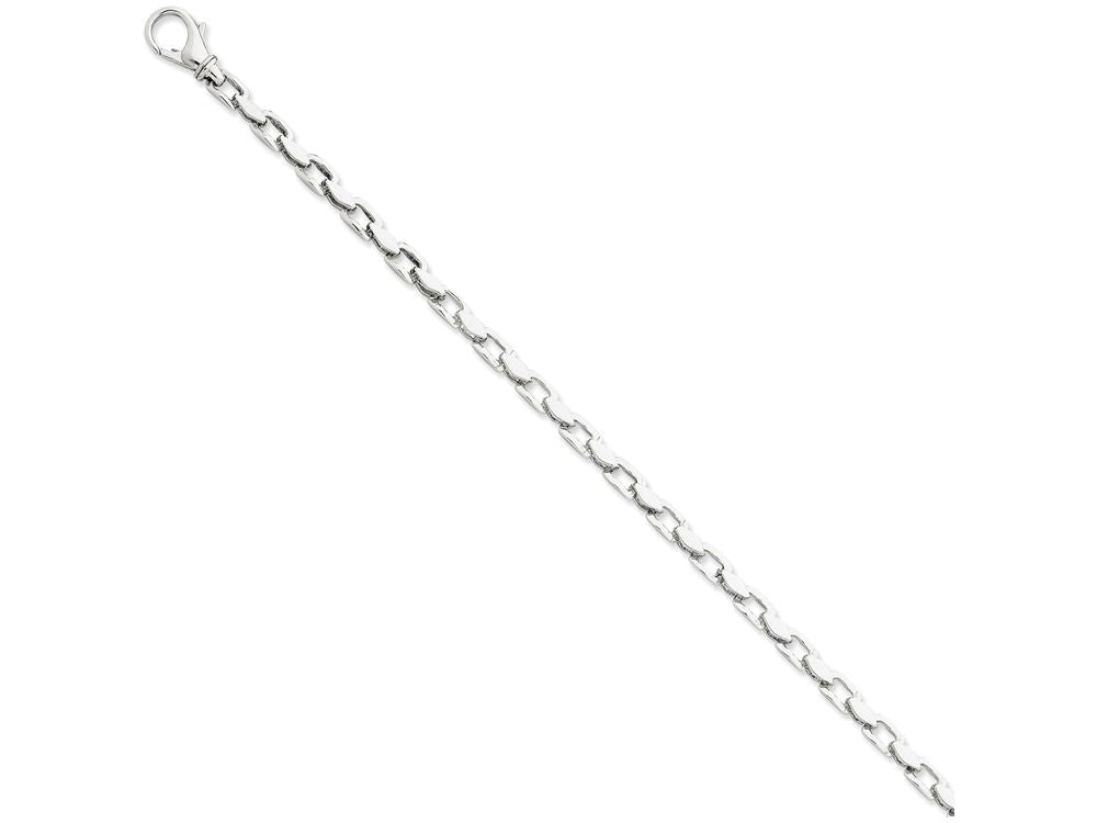 FJC Finejewelers 7 Inch 14k White Gold 4.5mm Fancy Link Chain Bracelet