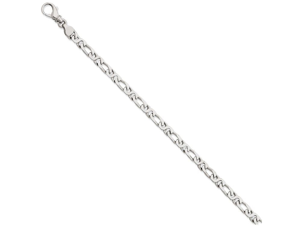 FJC Finejewelers 7 Inch 14k White Gold 4.8mm Polished Fancy Link Chain Bracelet