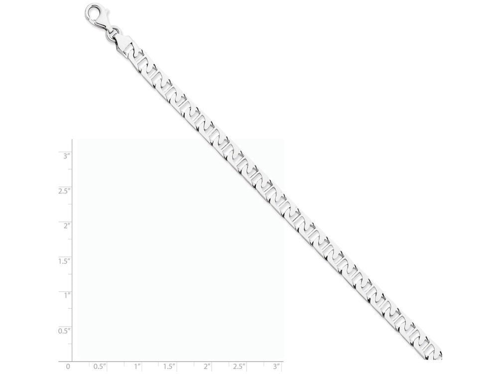 FJC Finejewelers 8.25 Inch 14k White Gold 6.25mm Polished Fancy Anchor Link Chain Bracelet