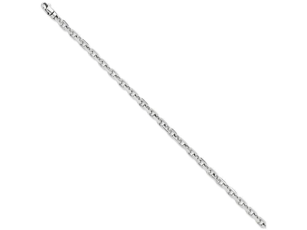 FJC Finejewelers 7.25 Inch 14k White Gold 4.25mm Fancy Link Chain Bracelet