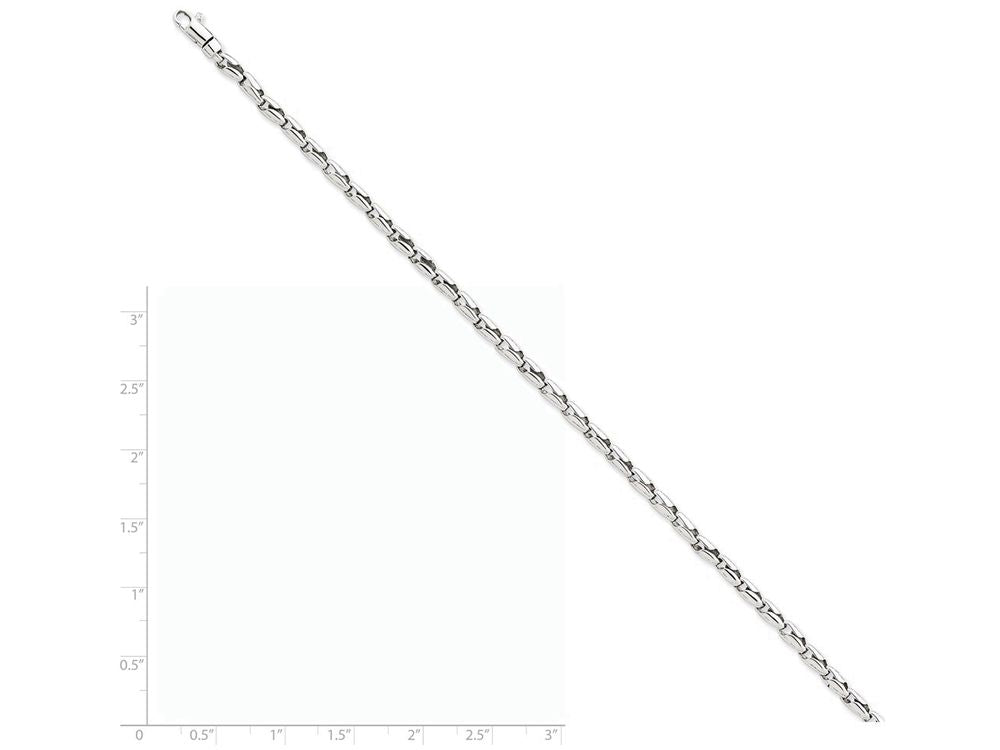 FJC Finejewelers 8.25 Inch 14k White Gold 3mm Fancy Link Chain Bracelet