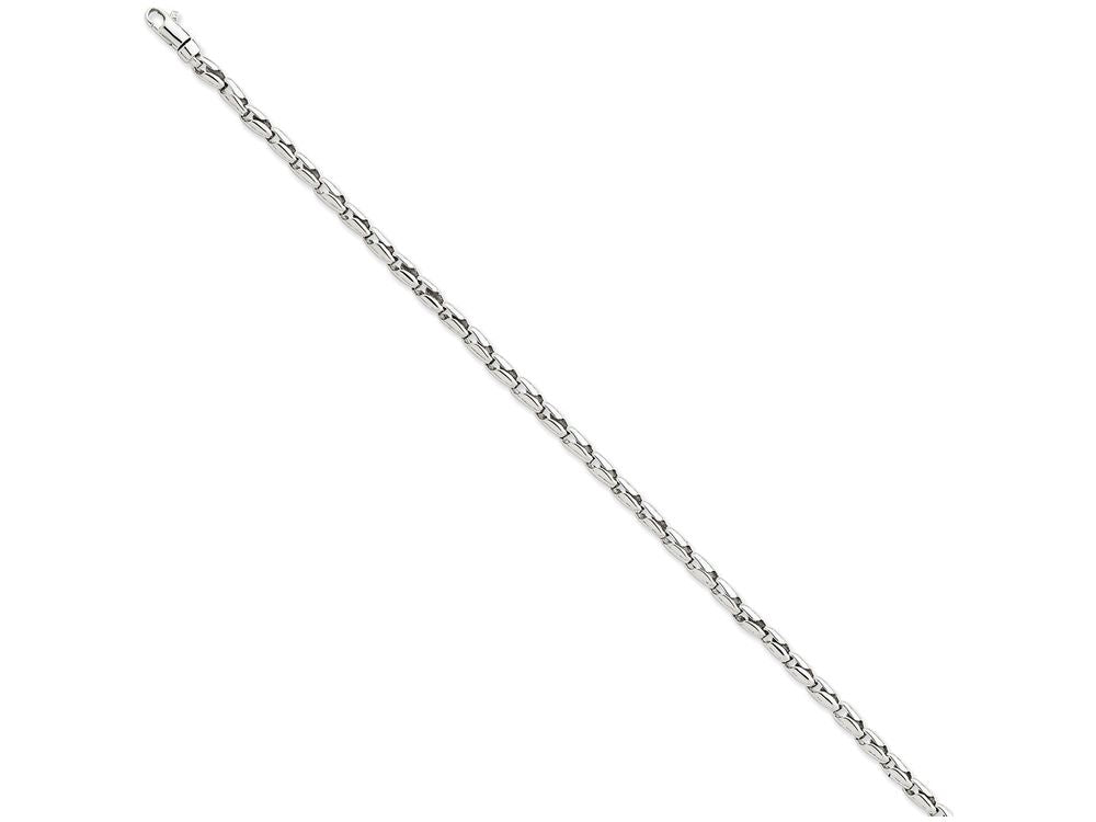 FJC Finejewelers 8.25 Inch 14k White Gold 3mm Fancy Link Chain Bracelet