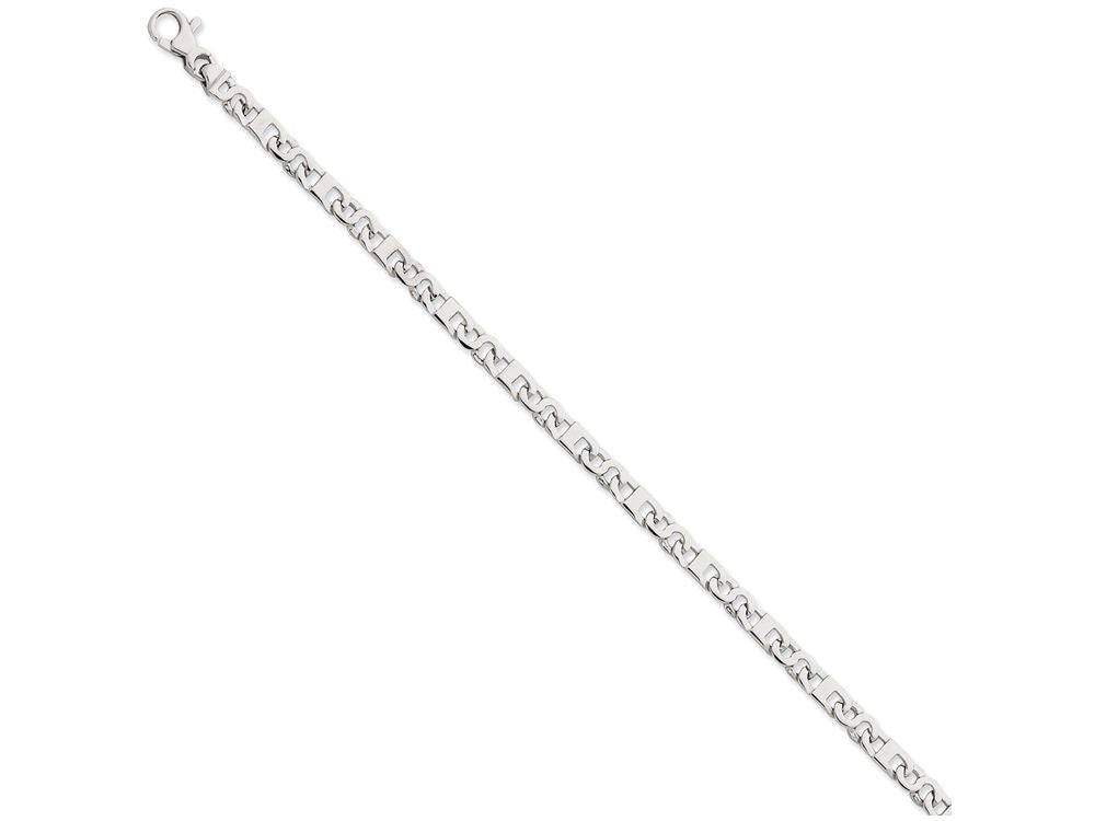 FJC Finejewelers 7 Inch 14k White Gold 4.5mm Fancy Link Chain Bracelet