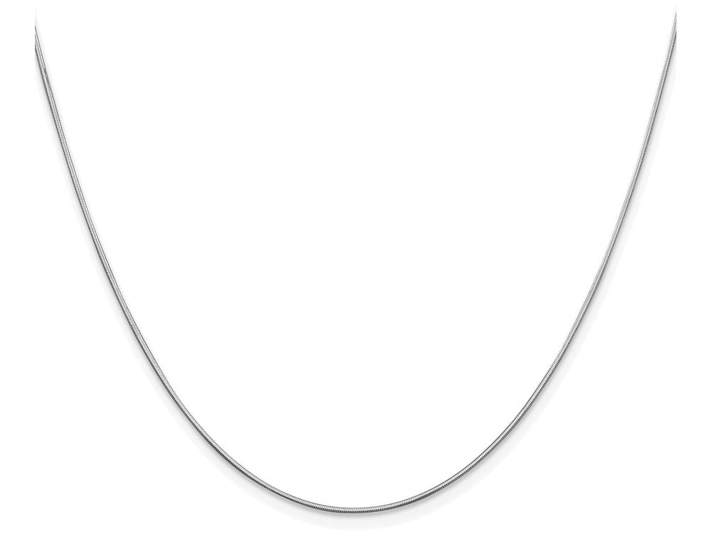 FJC Finejewelers 9 Inch 14k White Gold .80mm Ocatagonal Snake Chain Ankle Bracelet (Smaller Ankles)