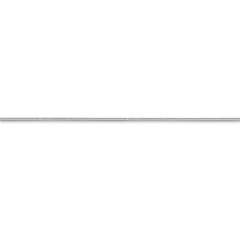 FJC Finejewelers 18 Inch 14k White Gold 1.00mm Octagonal Snake Chain Necklace