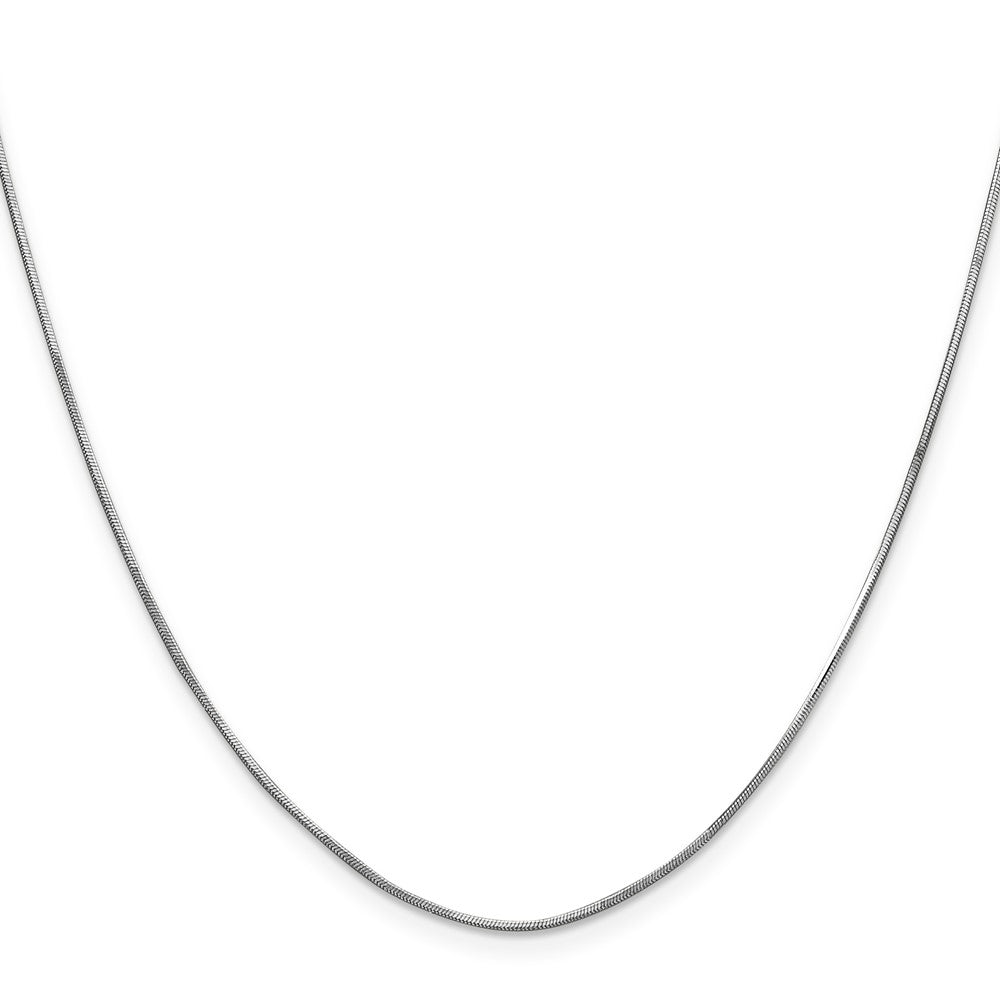 FJC Finejewelers 30 Inch 14k White Gold 1.00mm Octagonal Snake Chain Necklace