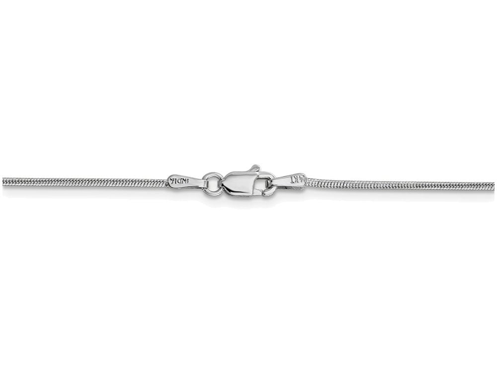 FJC Finejewelers 30 Inch 14k White Gold 1.2mm Round Snake Chain Necklace