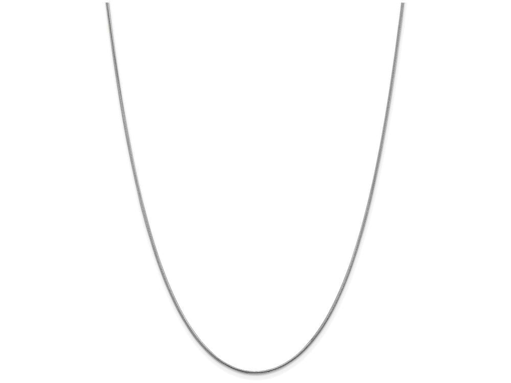FJC Finejewelers 30 Inch 14k White Gold 1.2mm Round Snake Chain Necklace
