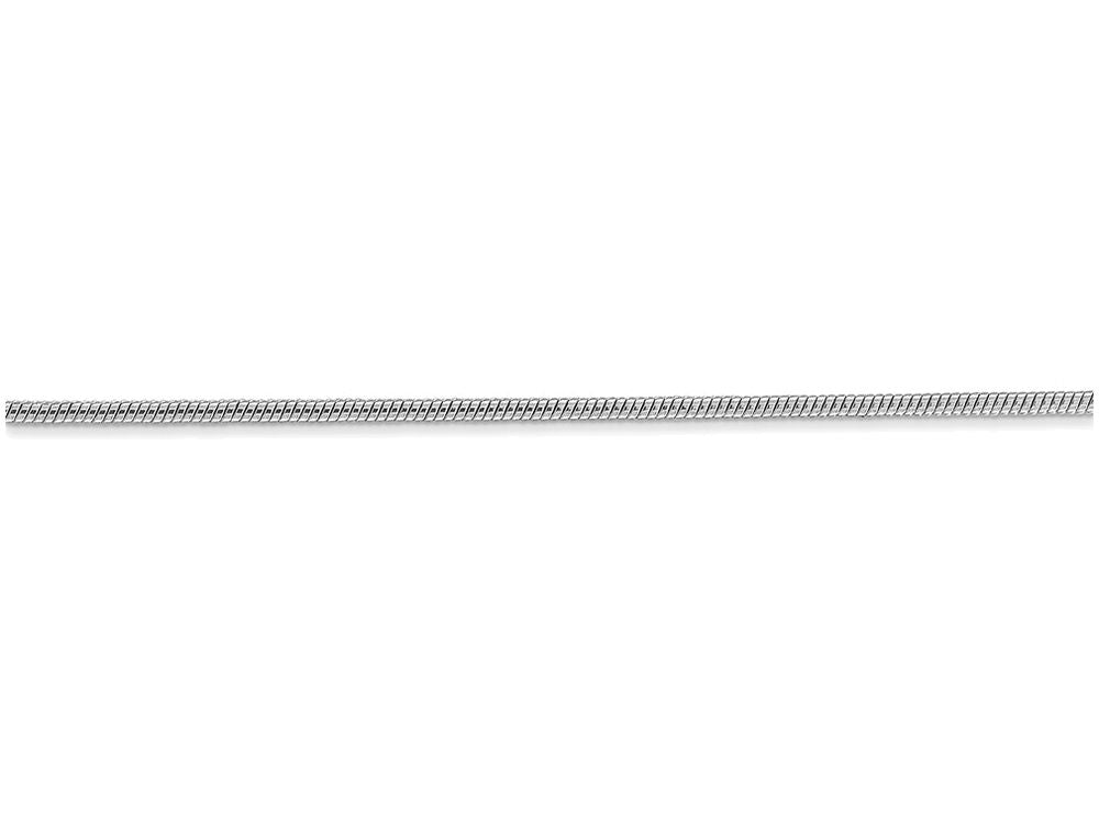 FJC Finejewelers 18 Inch 14k White Gold 1.2mm Round Snake Chain Necklace