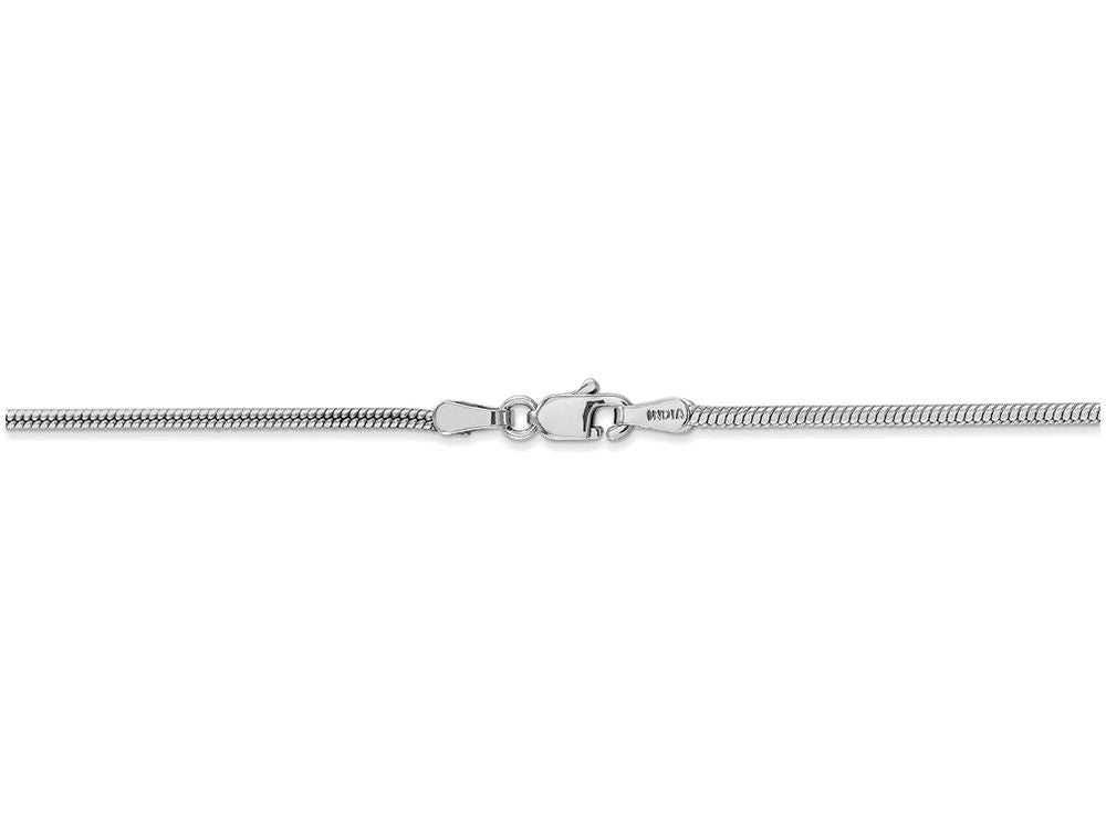 FJC Finejewelers 24 Inch 14k White Gold 1.6mm Round Snake Chain Necklace