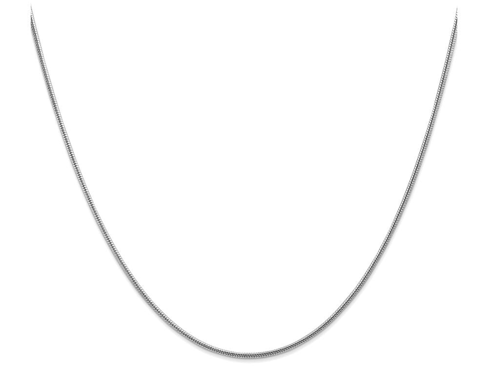 FJC Finejewelers 30 Inch 14k White Gold 1.6mm Round Snake Chain Necklace
