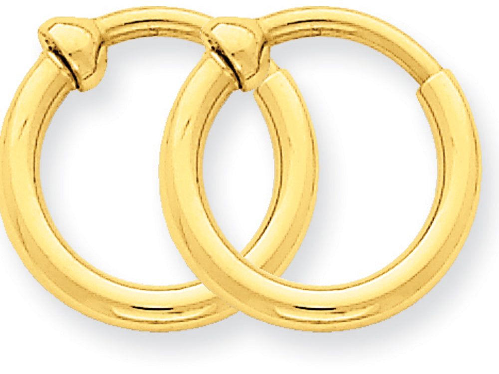 FJC Finejewelers 14k Yellow Gold Non-pierced Hoop Earrings