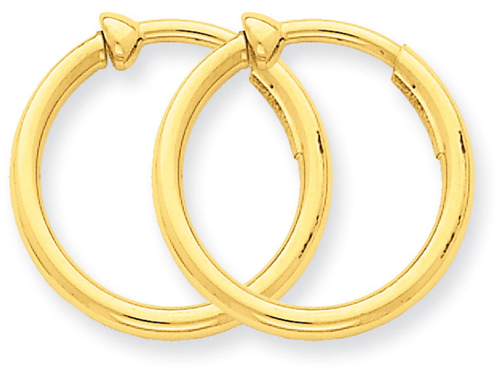FJC Finejewelers 14k Yellow Gold Non-pierced Hoop Earrings