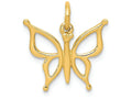FJC Finejewelers 14k Yellow Gold Butterfly Charm 15 x 17mm