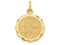 FJC Finejewelers 14k Yellow Gold A Date To Remember Charm 15 x 23mm
