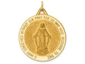 FJC Finejewelers 14k Yellow Gold Miraculous Medal Charm 30 x 38mm