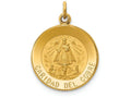 FJC Finejewelers 14k Yellow Gold Caridad Del Cobre Medal Charm