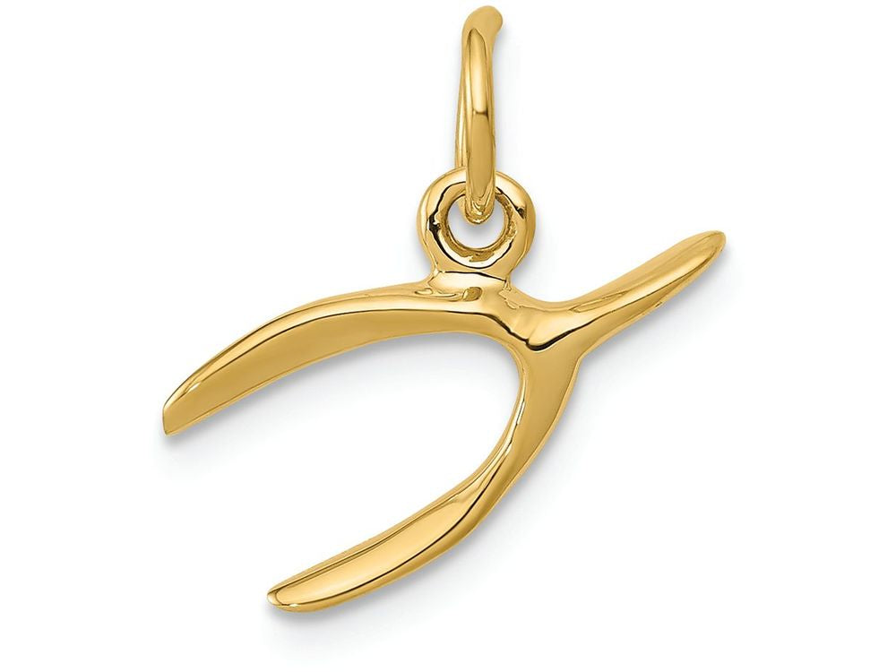 FJC Finejewelers 14k Yellow Gold Wishbone Charm