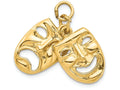 FJC Finejewelers 14k Yellow Gold Comedy Tragedy Charm