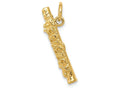 FJC Finejewelers 14k Yellow Gold 3d Polished Flute Charm