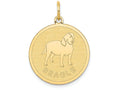 FJC Finejewelers 14k Yellow Gold Beagle Disc Charm