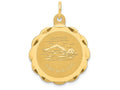 FJC Finejewelers 14k Yellow Gold Swimming Disc Charm
