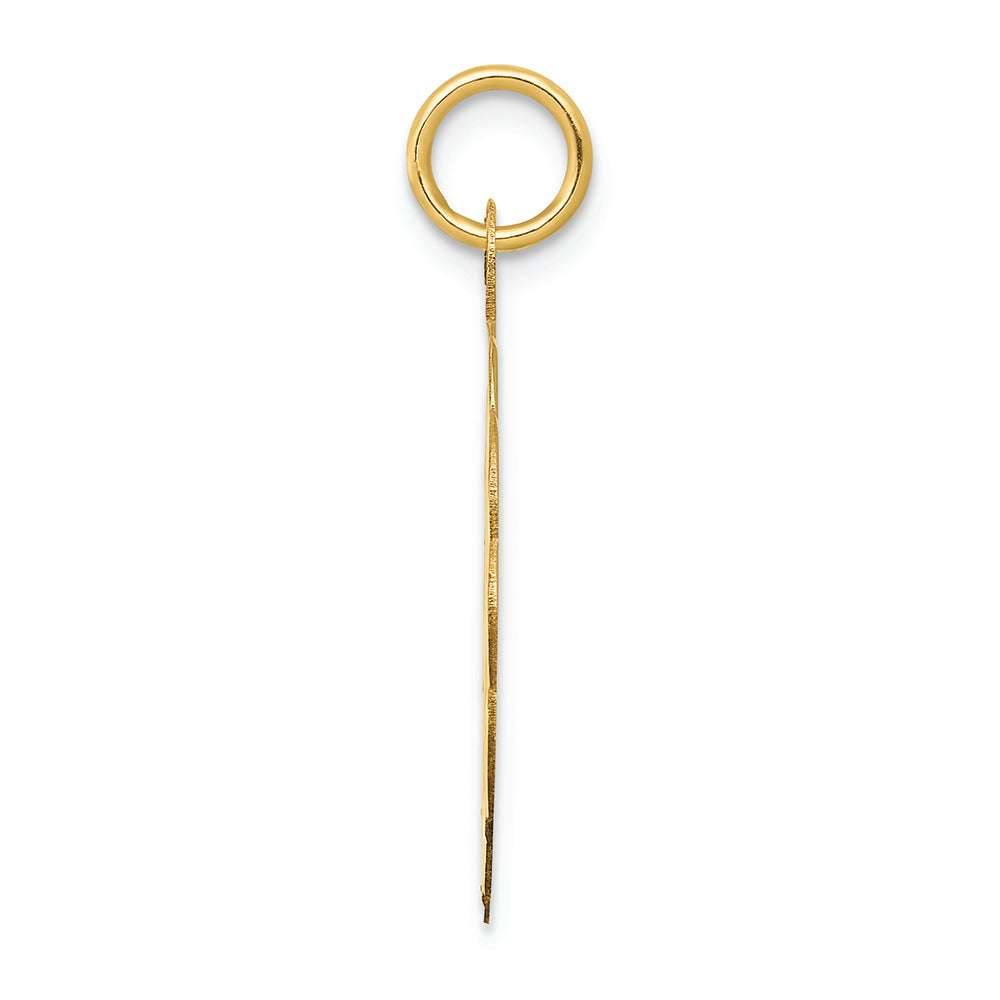 FJC Finejewelers 14k Yellow Gold Baseball Disc Charm