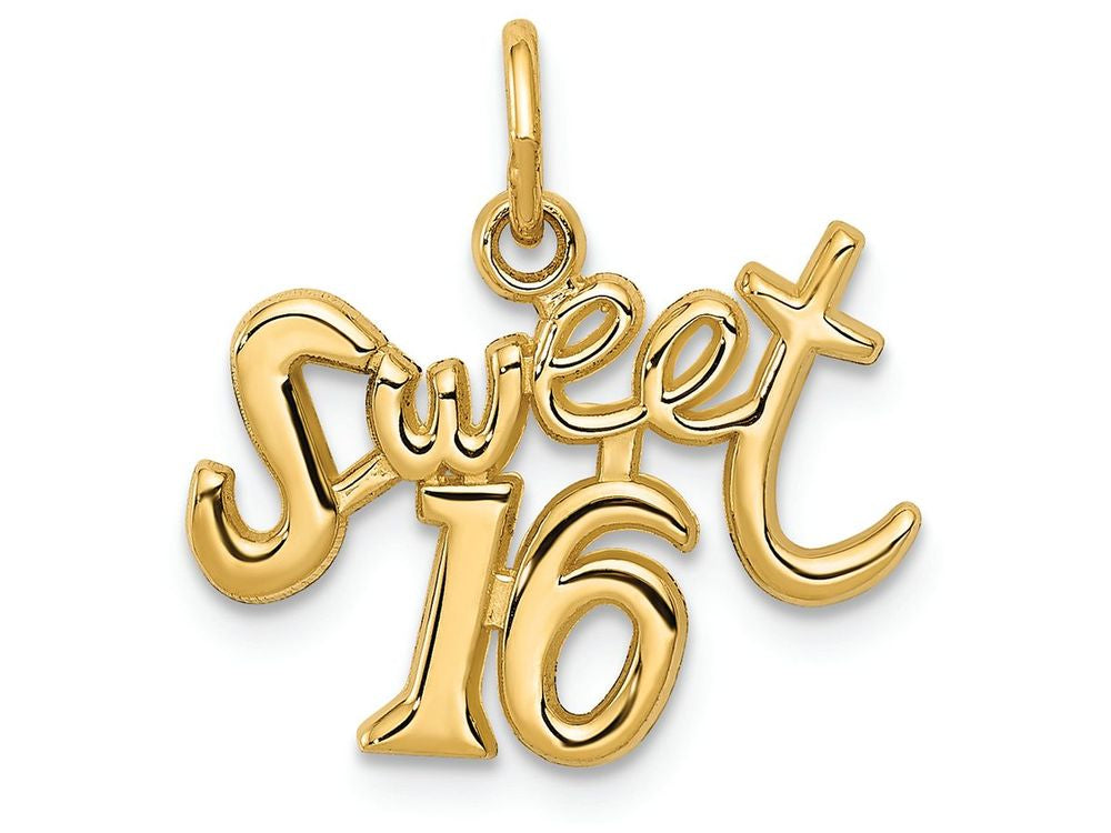 FJC Finejewelers 14k Yellow Gold Sweet 16 Charm