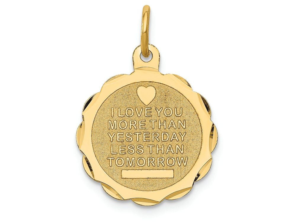 FJC Finejewelers 14k Yellow Gold Love Charm