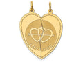 FJC Finejewelers 14k Yellow Gold Break-apart I Love You Charm