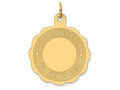 FJC Finejewelers 14k Yellow Gold A Date To Remember Charm