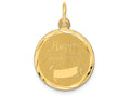 FJC Finejewelers 14k Yellow Gold Happy Anniversary Charm 16 x 24mm