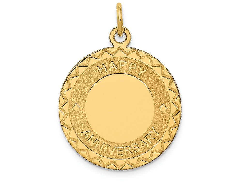 FJC Finejewelers 14k Yellow Gold Happy Anniversary Charm