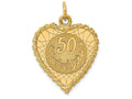 FJC Finejewelers 14k Yellow Gold Happy 50th Anniversary Charm