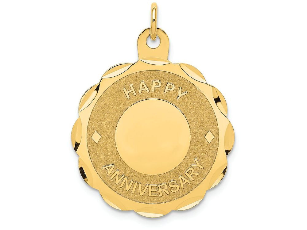 FJC Finejewelers 14k Yellow Gold Happy Anniversary Charm