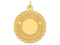 FJC Finejewelers 14k Yellow Gold Happy Anniversary Charm 25 x 33mm