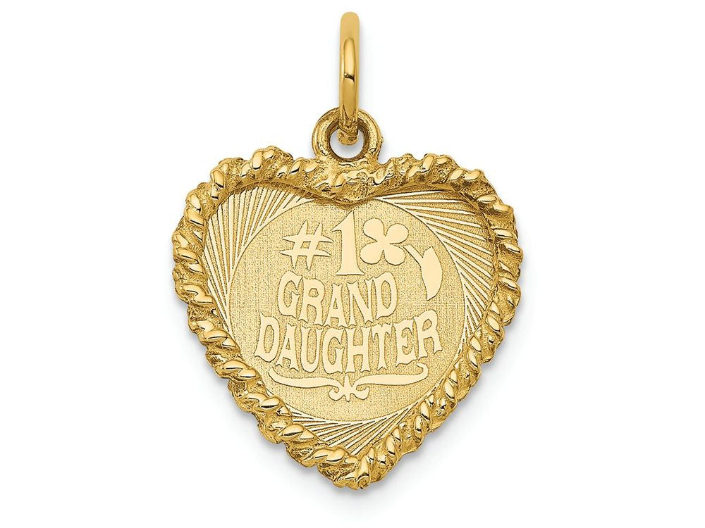 FJC Finejewelers 14k Yellow Gold #1 Granddaughter Disc Charm