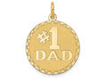 FJC Finejewelers 14k Yellow Gold #1 Dad Charm