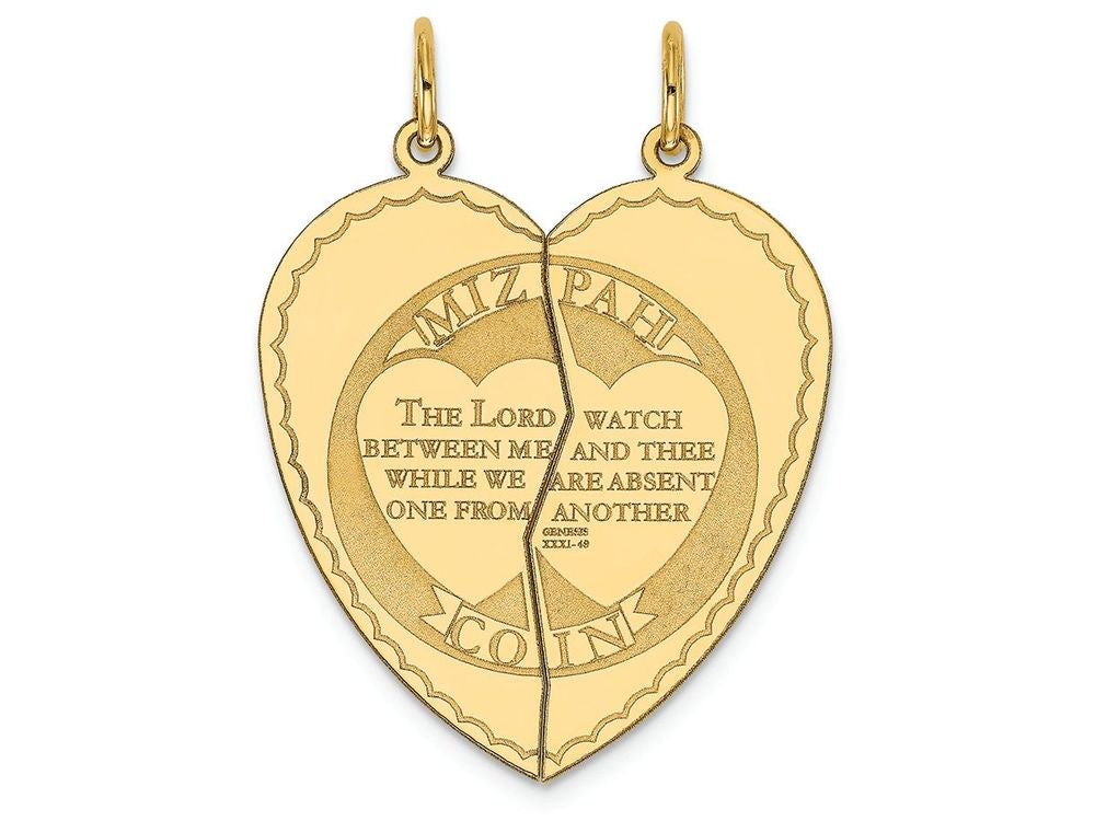 FJC Finejewelers 14k Yellow Gold Mizpah Charm