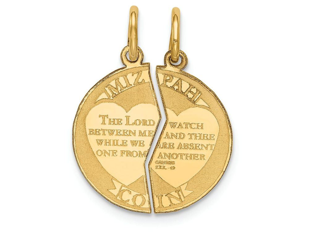 FJC Finejewelers 14k Yellow Gold Mizpah Charm